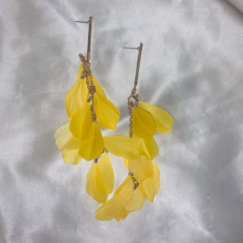 Feather earrings